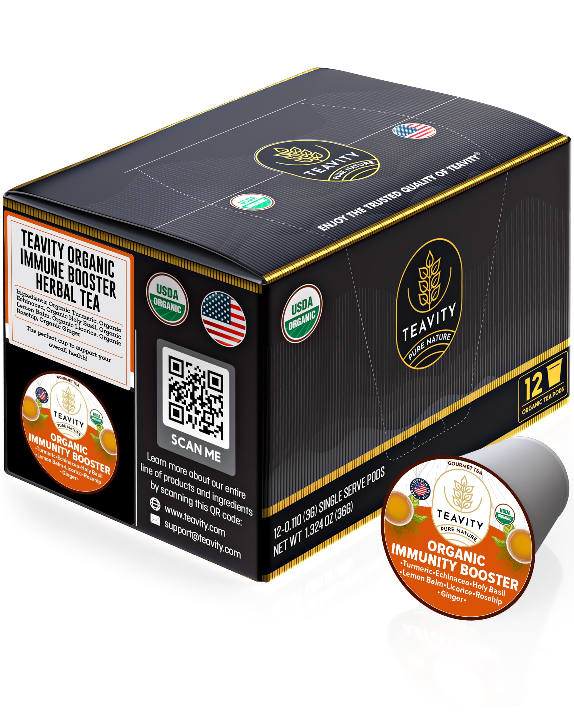 Organic Immunity Booster Tea Pods