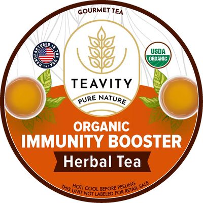Organic Immunity Booster Tea Pods – Ginger, Echinacea & Turmeric (Decaf)
