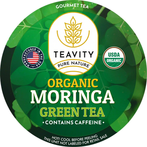 Organic Moringa Green Tea Pods – Naturally Caffeinated, Keurig-Compatible