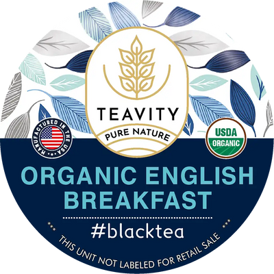 Organic English Breakfast Tea K-Cups – Bold Full-Bodied Black Tea Pods