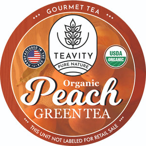 Organic Peach Green Tea Pods