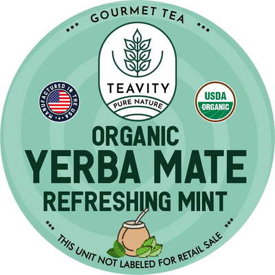 Organic Mint Yerba Mate Tea Pods for Keurig – Refreshing Herbal Energy Blend