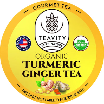 Organic Turmeric Ginger Tea Pods