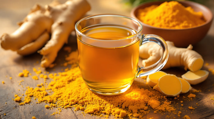 Everything about turmeric tea: science-backed health benefits, how to brew the perfect golden cup, delicious recipes, and why organic turmeric tea is a wellness powerhouse.