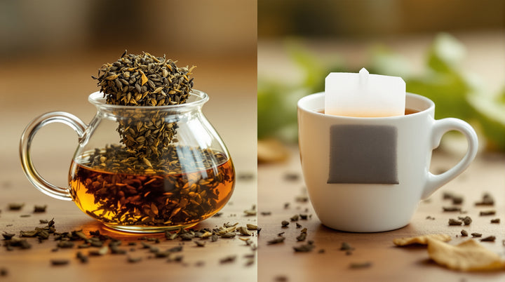 Loose leaf tea vs tea bags: which delivers better flavor, more health benefits, and less environmental impact? A complete comparison with brewing tips for both.