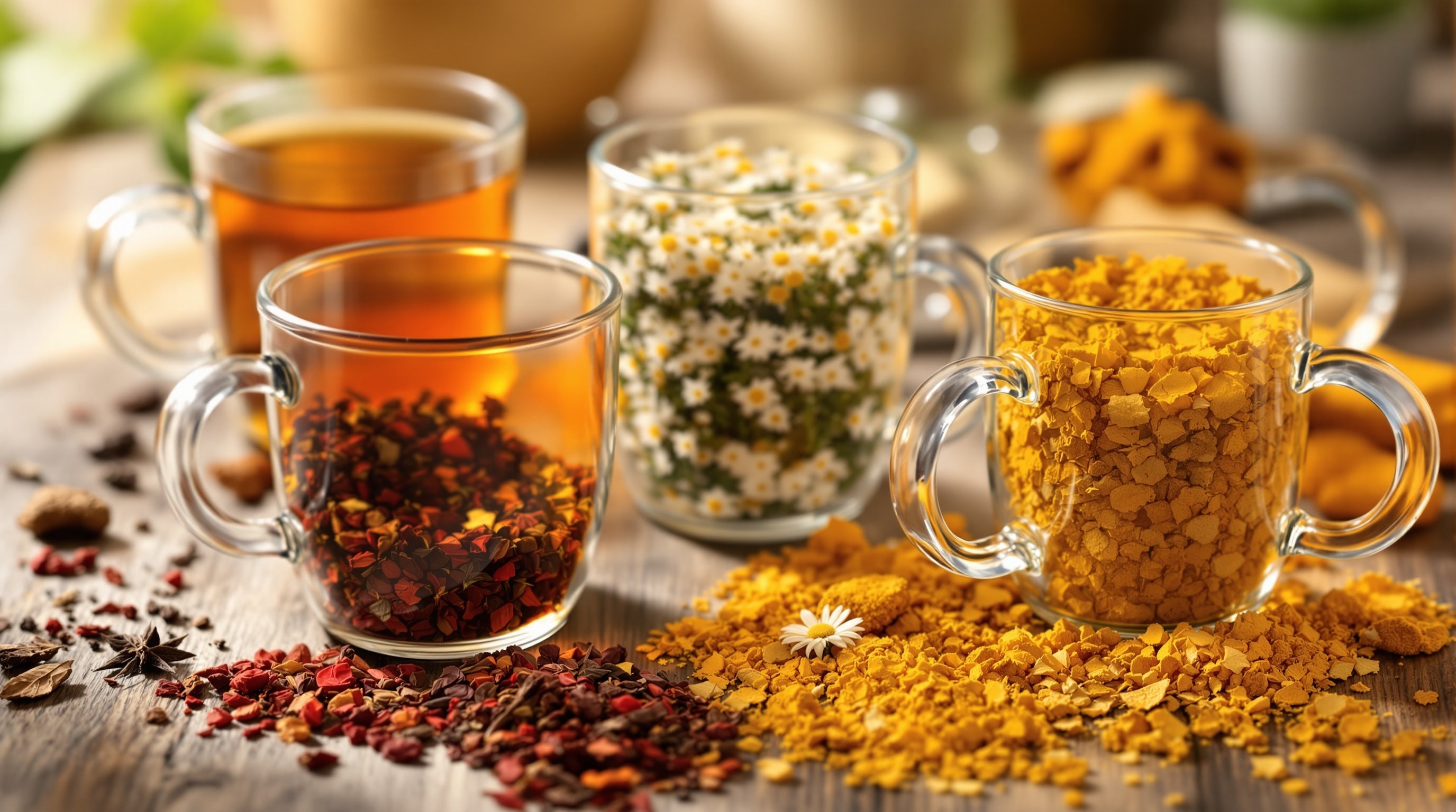 Discover the best caffeine-free teas for every occasion. From calming chamomile to tart hibiscus, learn which herbal teas are naturally caffeine-free and how to choose the perfect one.