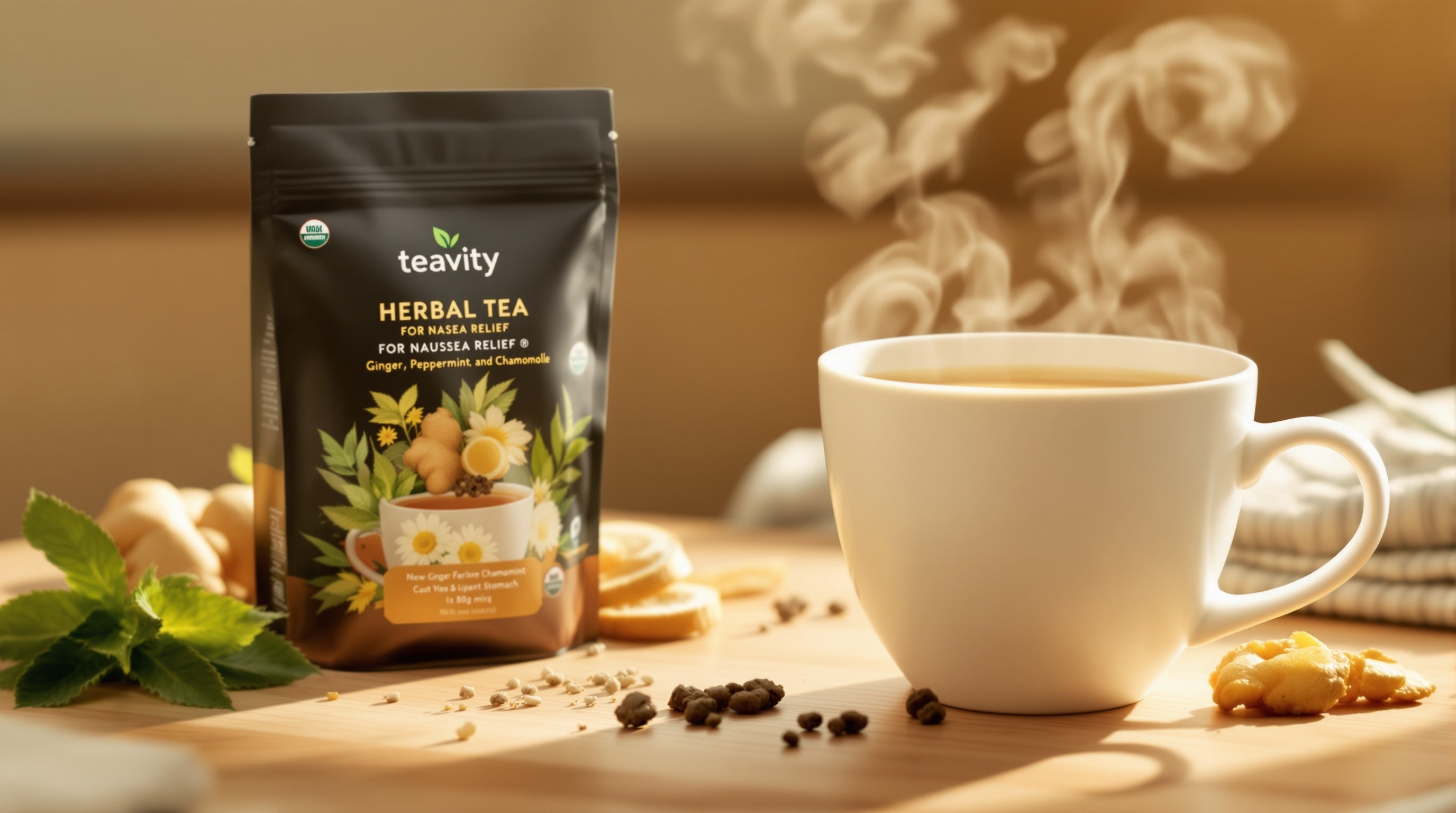 Herbal Tea for Nausea Relief: How Ginger, Peppermint, and Chamomile Soothe Your Upset Stomach Teavity