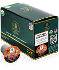 Teavity Organic Coconut Island Rooibos Tea Pods 24 count box and single serve pod
