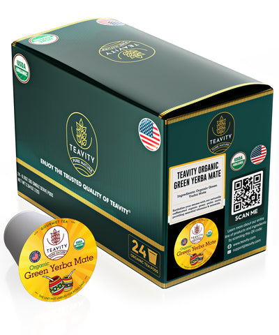 Yerba Mate Tea Pods for Keurig K Cups Organic Unsmoked