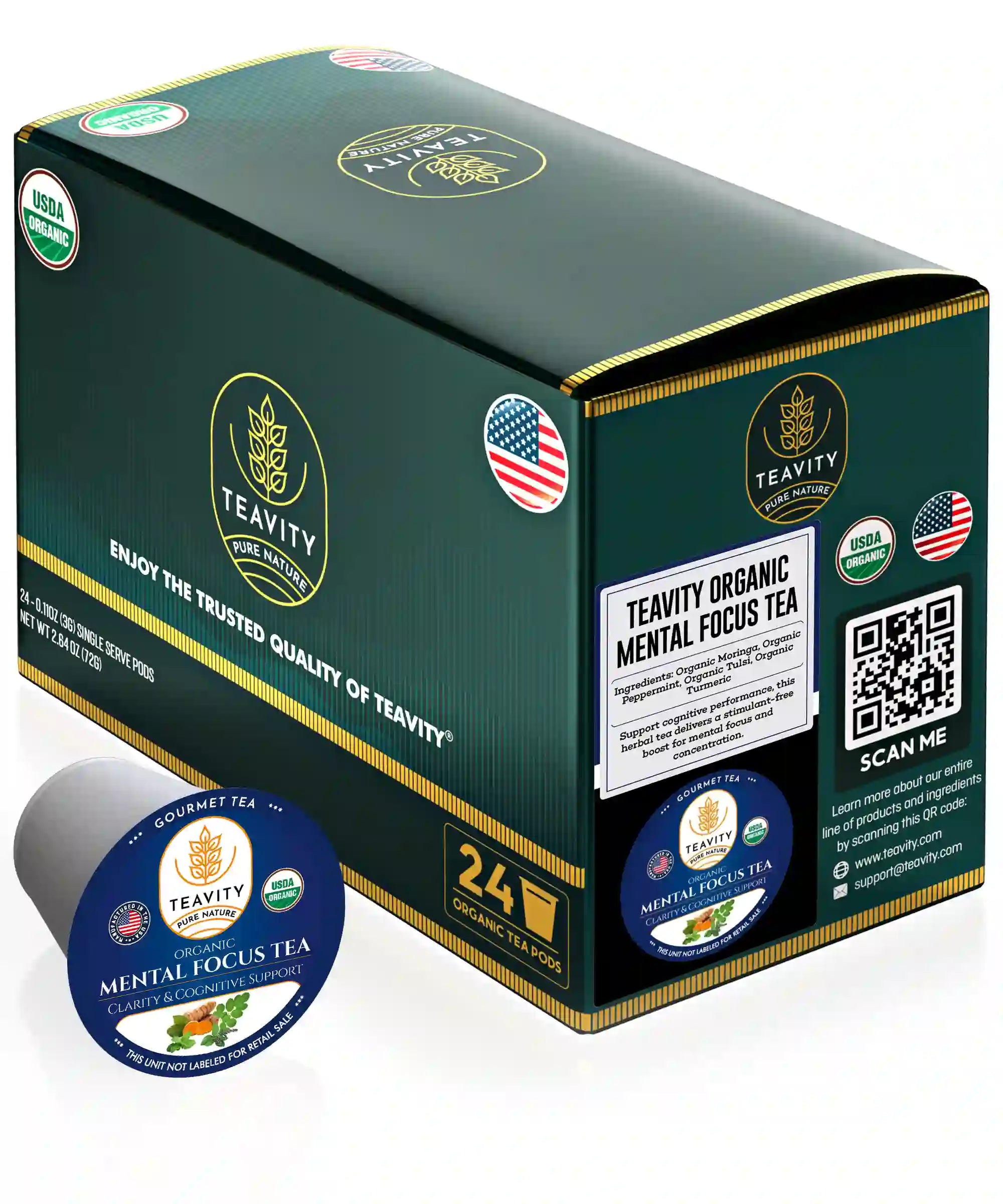 Mental Focus Tea 24ct box - Teavity