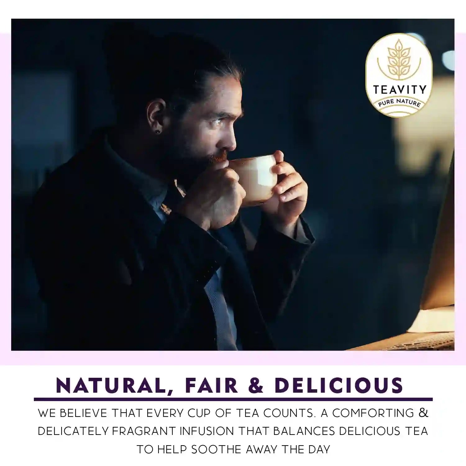 Organic natural, fair and delicious tea in Teavity After Dinner tea pods