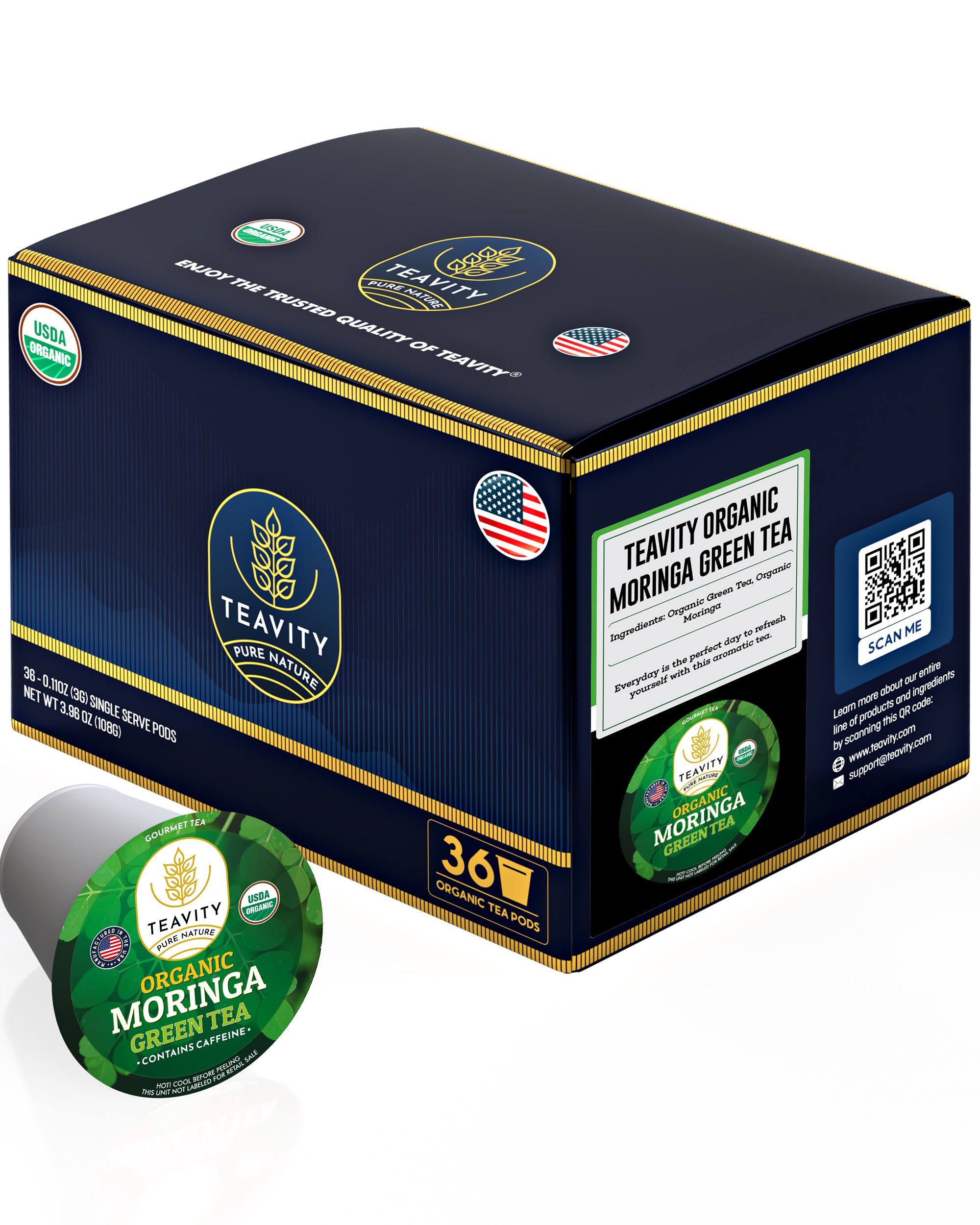 Organic Moringa Green Tea