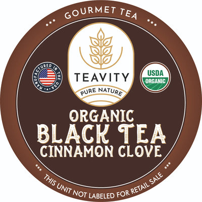 Organic Black Tea Cinnamon Clove Tea Pods