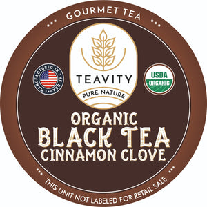 Organic Black Tea Cinnamon Clove Tea Pods