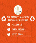 Teavity recyclable Teavity Organic Coconut Island Rooibos Tea Pods recycling instructions