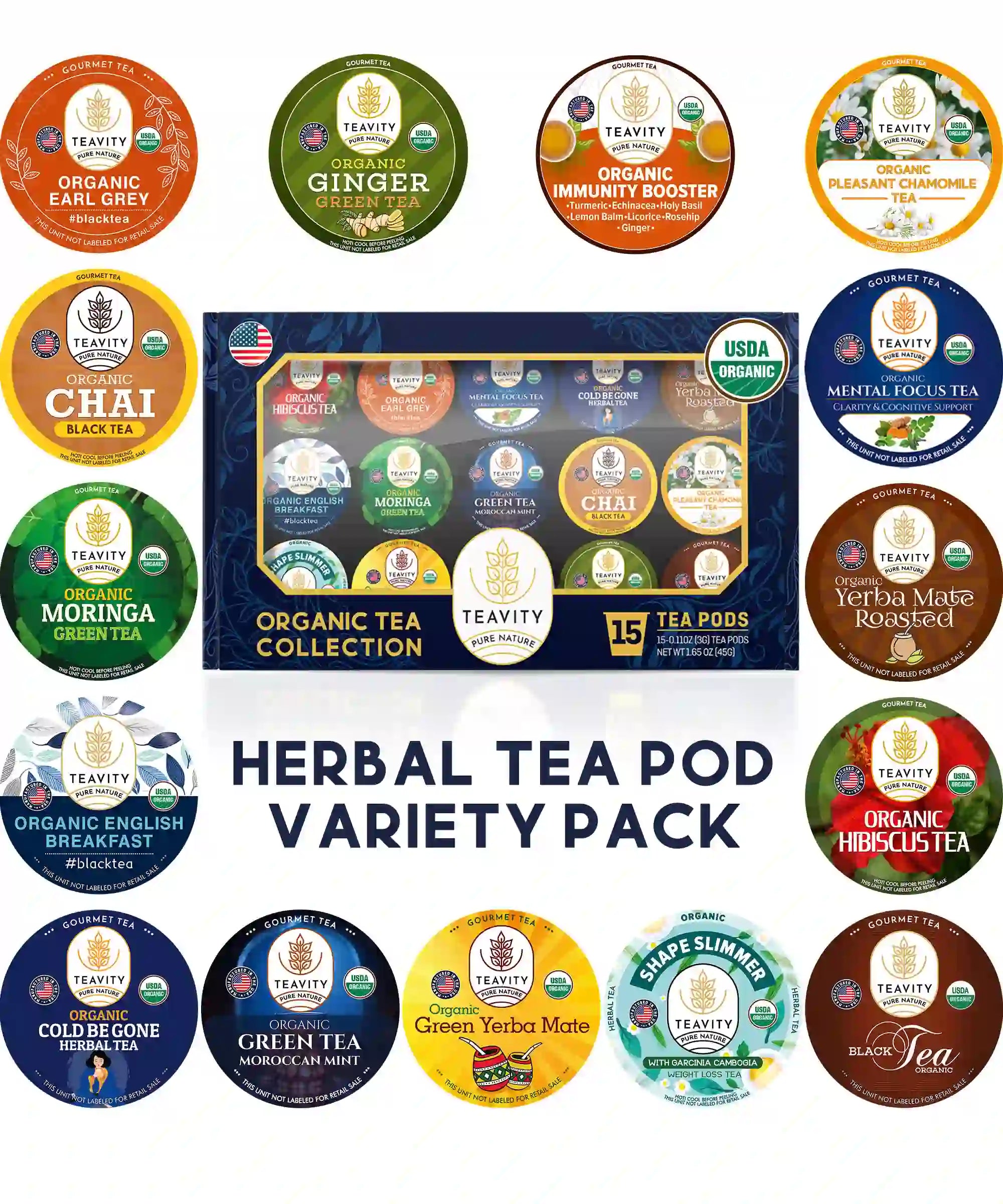 Herbal Tea Pod Variety Pack Teavity