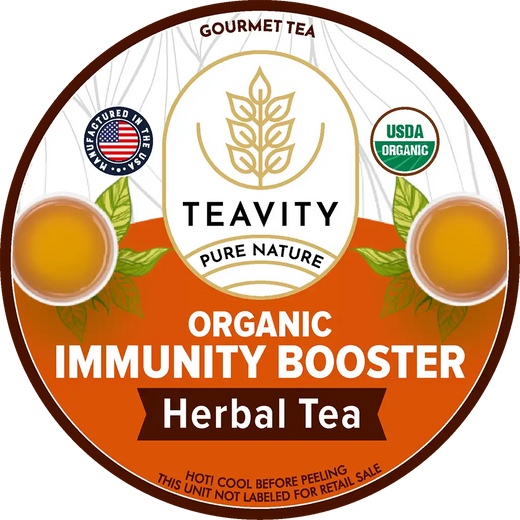 Organic Immunity Booster Tea Pods – Ginger, Echinacea & Turmeric (Decaf)