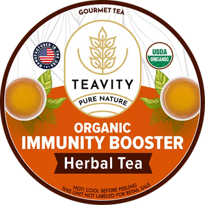 Organic Immunity Booster Tea Pods – Ginger, Echinacea & Turmeric (Decaf)