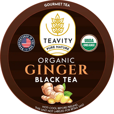 Organic Black Tea with Ginger Pods – Bold & Aromatic Keurig Brew