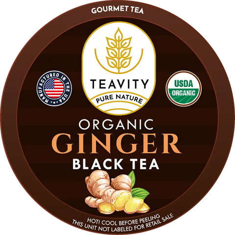 Organic Black Tea with Ginger Pods – Bold & Aromatic Keurig Brew