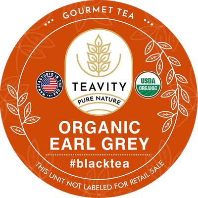 Organic Earl Grey Tea K-Cups – Bold Black Tea with Natural Bergamot