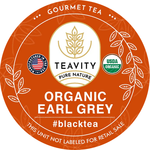 Organic Earl Grey Tea K-Cups – Bold Black Tea with Natural Bergamot