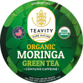 Teavity Organic Moringa Green Tea Pods Logo – Keurig compatible tea pods