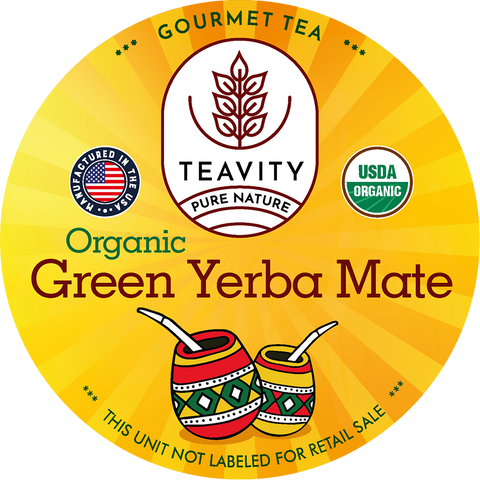 Yerba Mate Tea Pods for Keurig K Cups Organic Unsmoked