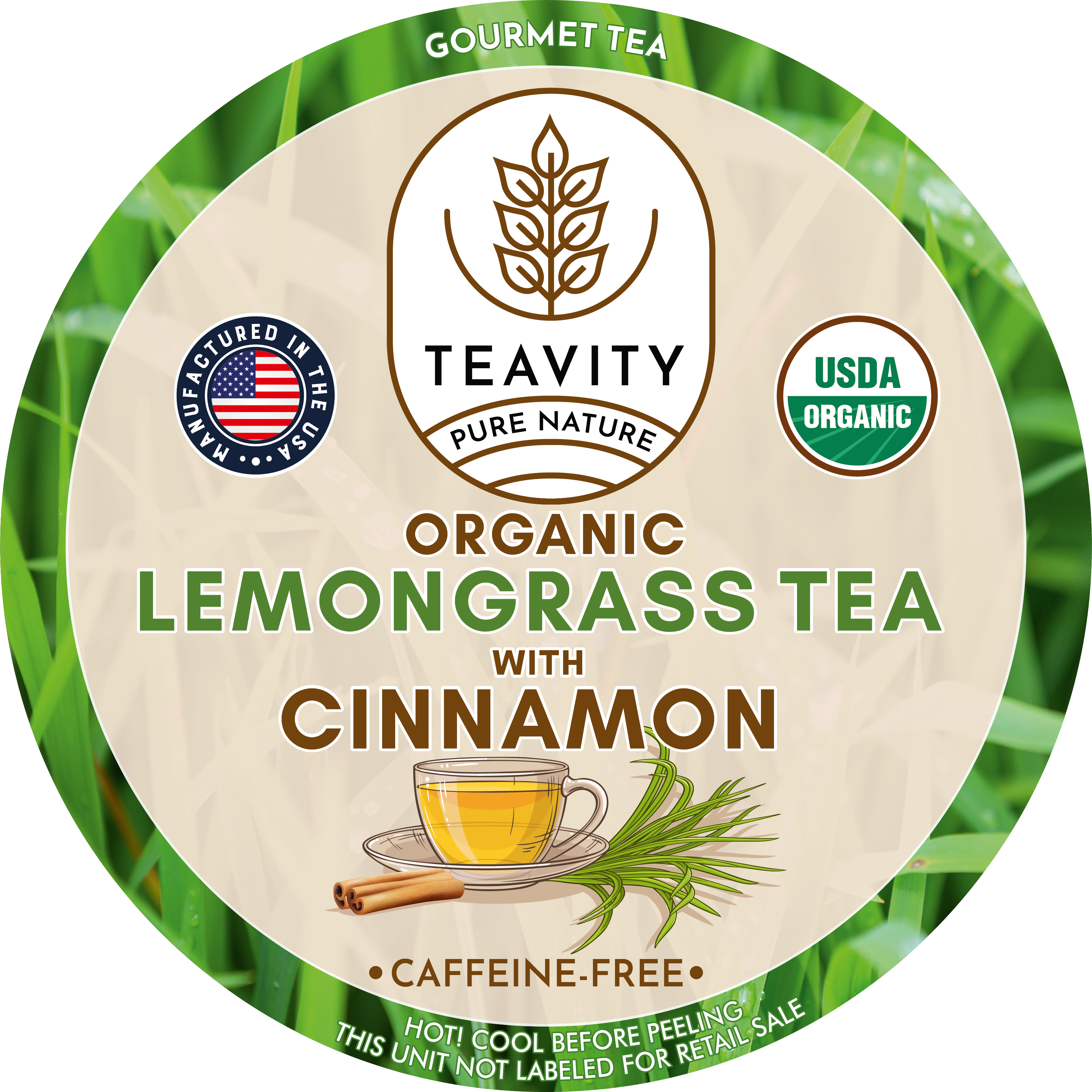 Organic Lemongrass and Cinnamon