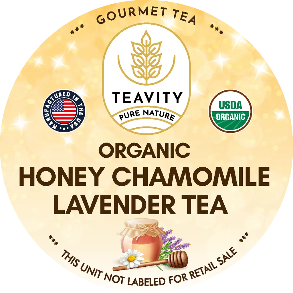 Organic Honey Chamomile Lavender Tea pods from Teavity
