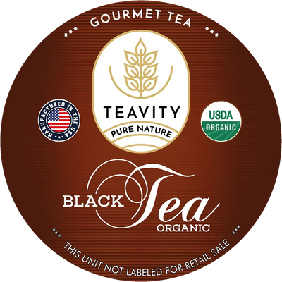 Teavity Organic Black Tea K-Cups for Keurig – Bold, Rich & Organic Tea Pods