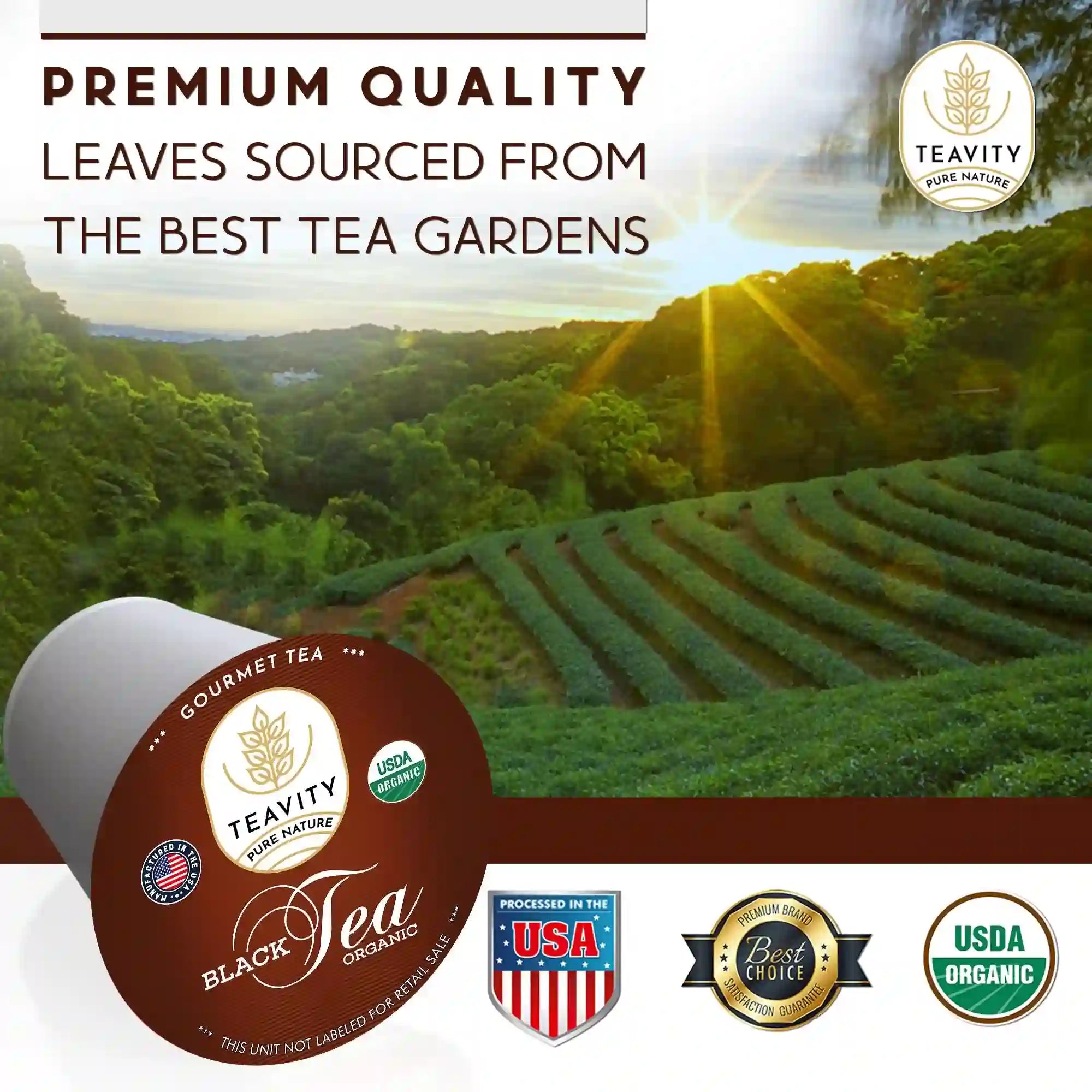 Organic black tea made with the best quality leaves collected from the best tea gardens