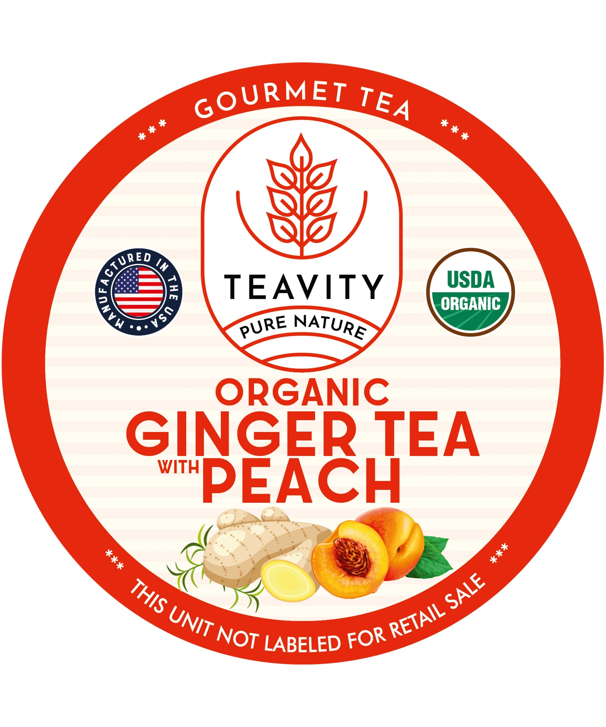 Organic Ginger Tea with Peach