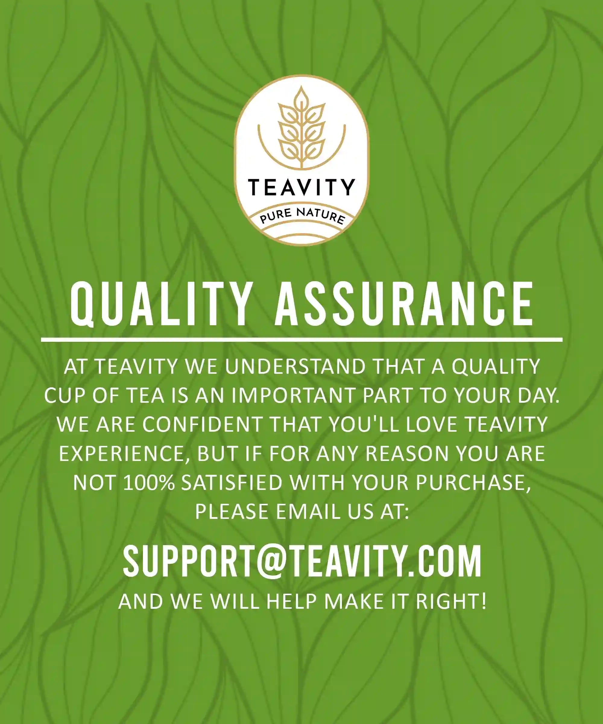 Teavity Quality Assurance Organic Green Tea Pods for Keurig