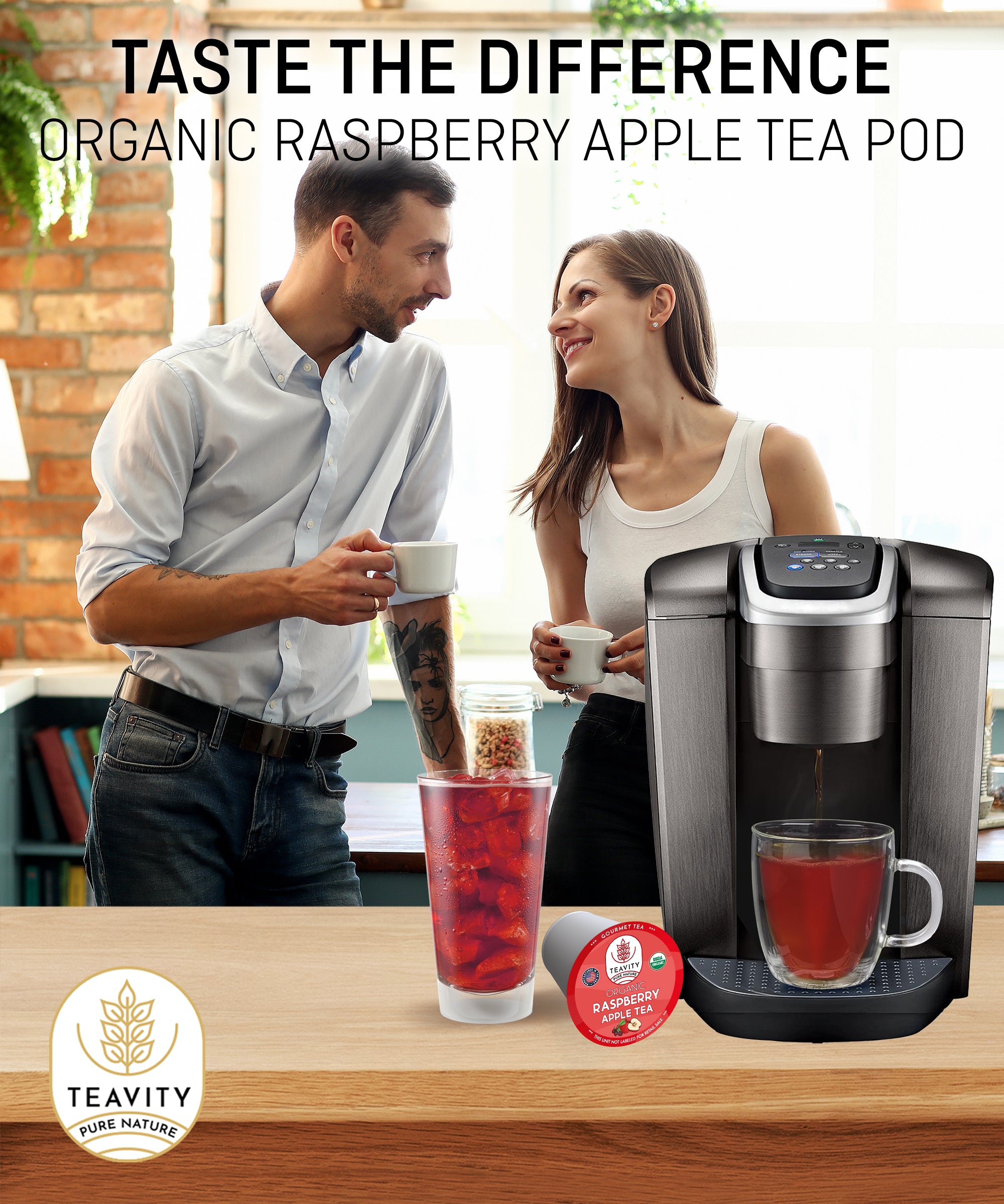 Organic Raspberry Apple Tea