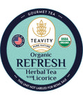 Organic Refresh Herbal Tea with Licorice
