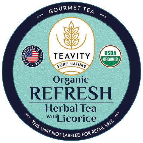 Organic Refresh Herbal Tea with Licorice