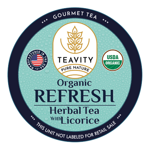 Organic Refresh Herbal Tea with Licorice