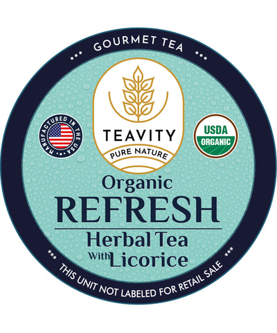 Organic Refresh Herbal Tea with Licorice