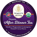 Organic After Dinner Tea Pods with Rooibos, Peppermint, and Fennel in Keurig cup