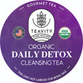 Teavity Organic Daily Detox Cleansing Herbal Tea Pods - Organic and Kosher Certified