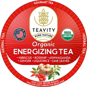 Organic Energizing Tea Pods for Keurig – Caffeine-Free Herbal Vitality Blend