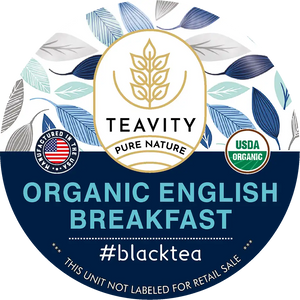 Organic English Breakfast Tea K-Cups – Bold Full-Bodied Black Tea Pods