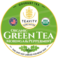 Organic Green Tea Moringa and Peppermint Logo Teavity