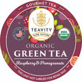 Teavity Organic Green Tea with Raspberry Pomegranate - Organic and Kosher Certified