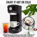 Teavity Organic Hawaiian Fruit Tea pods brewed hot or iced in Keurig compatible single serve brewer