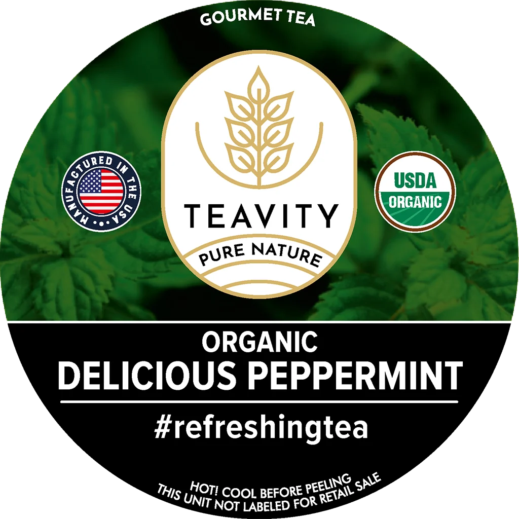 Organic Peppermint Tea Logo Teavity