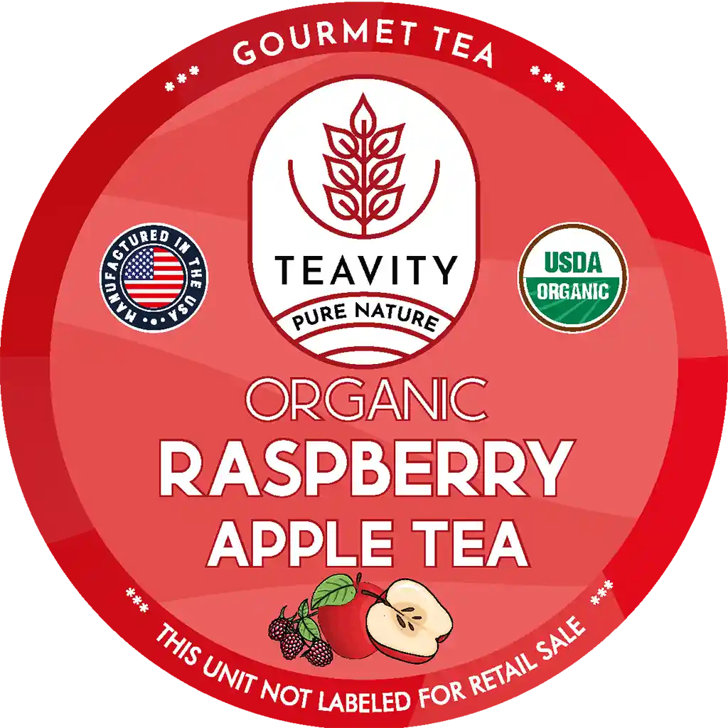 Organic Raspberry Apple Tea Logo - Teavity