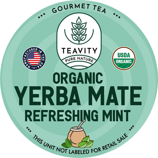 Organic Mint Yerba Mate Tea Pods for Keurig – Refreshing Herbal Energy Blend