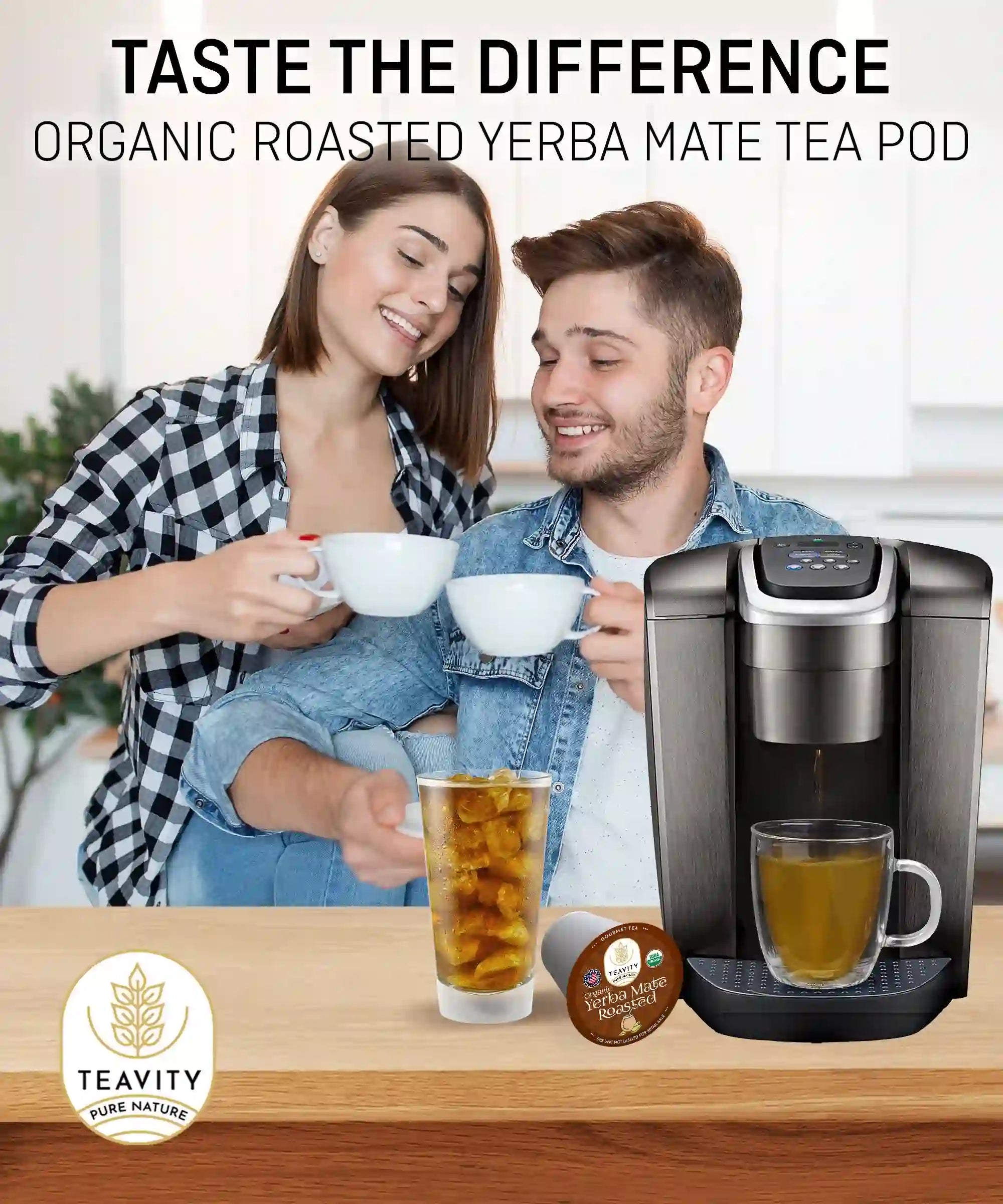 Taste the difference with organic Roasted Yerba Mate Tea Pods from Teavity